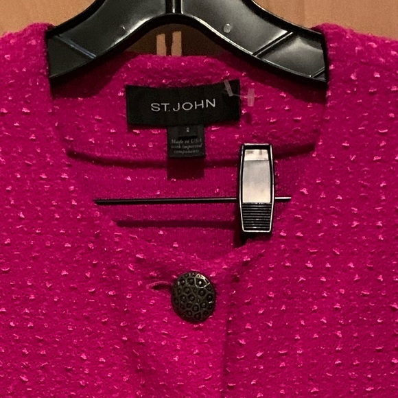 Pink St. John jacket size 2 - Picture 2 of 2